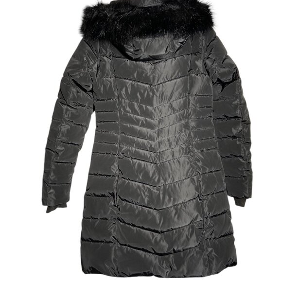 NWT OOKPIK Axel Fox Fur-Trim Hooded Puffer Coat Size XS - Picture 3 of 9